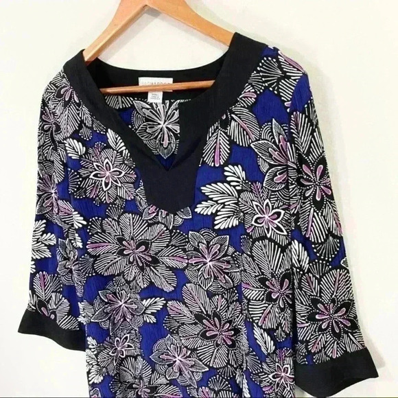 Sag Harbor tropical print top - Picture 2 of 4